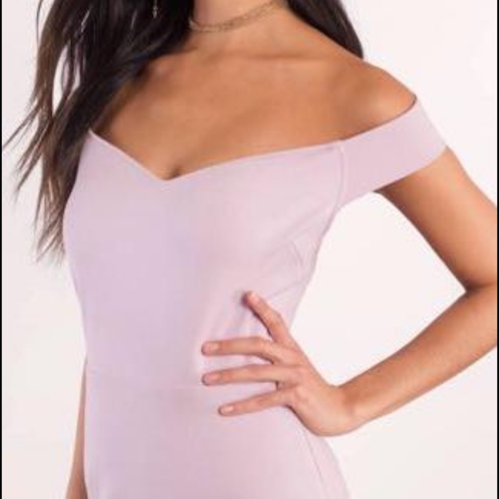 Tobi mauve form fitting dress